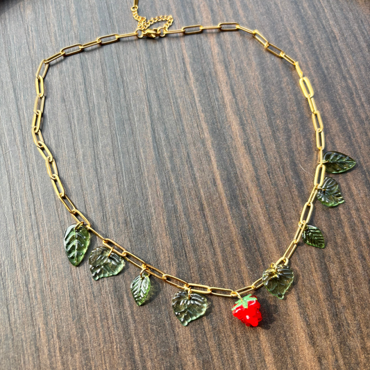 Collana Red Berry - Oro