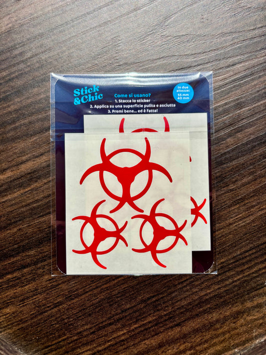 Stickers Biohazard (Red)