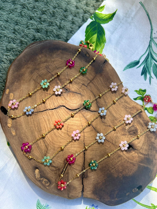 Collana Multicharm Flowers