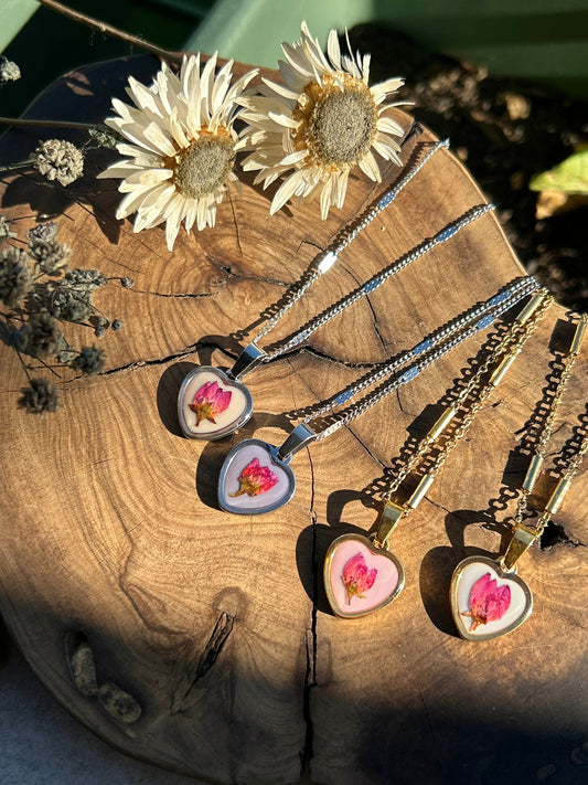 Collana Botanica Cuor di Bocciolo