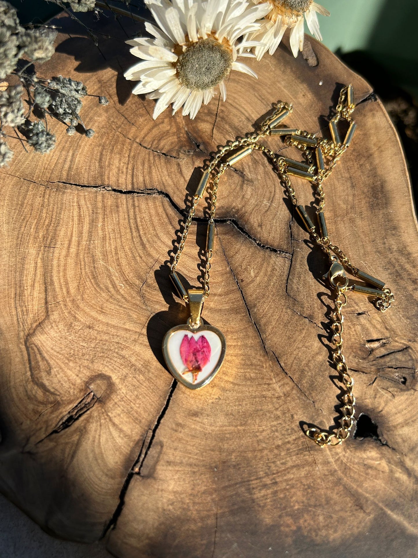 Collana Botanica Cuor di Bocciolo