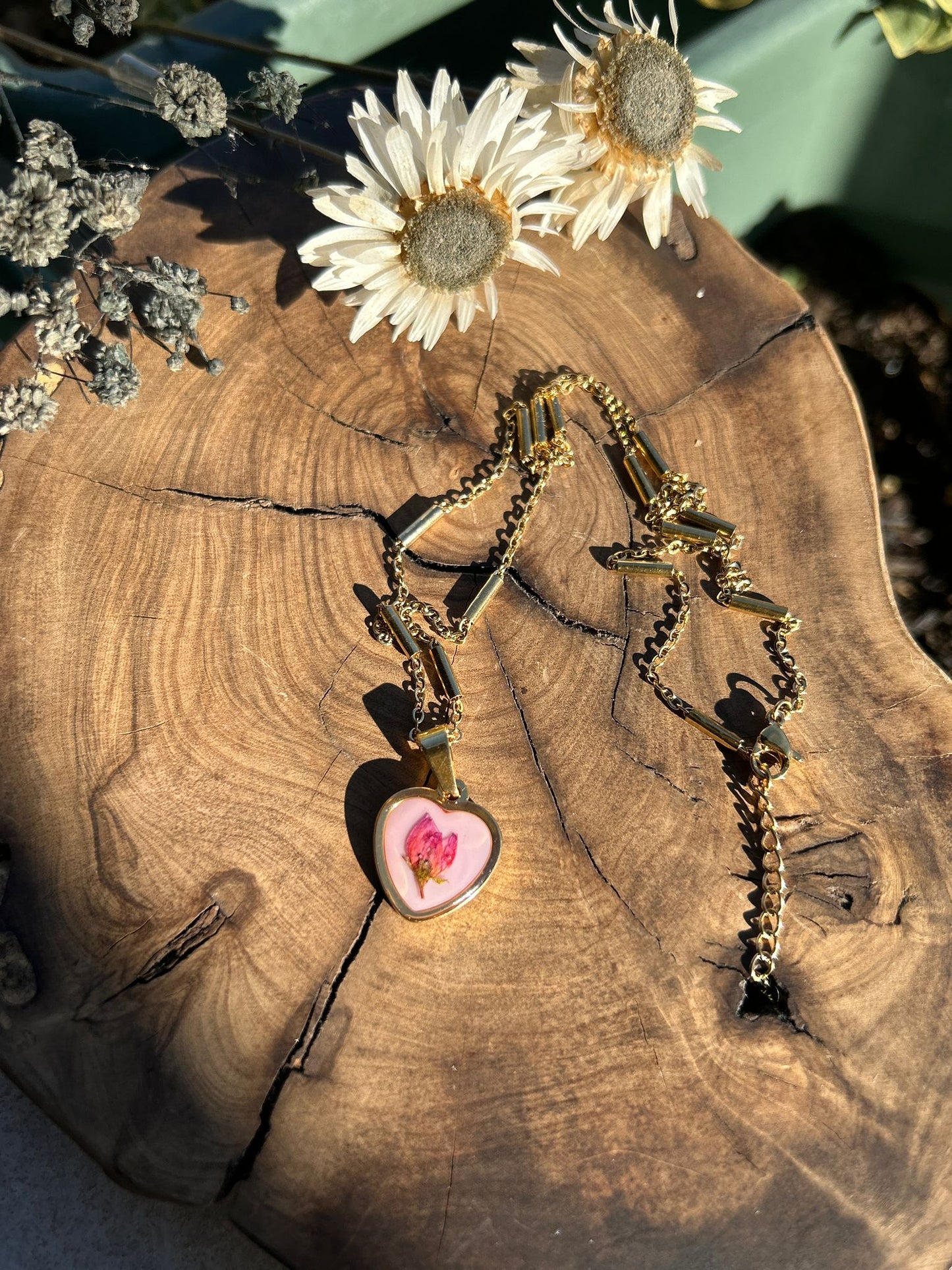 Collana Botanica Cuor di Bocciolo