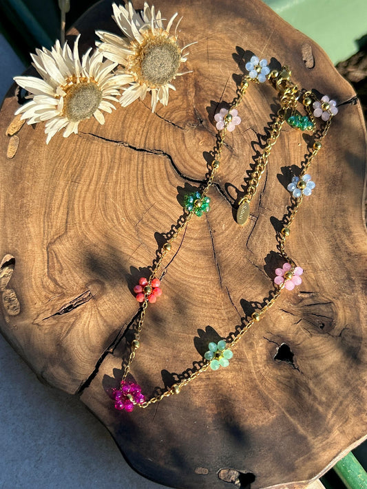 Collana Multicharm Flowers