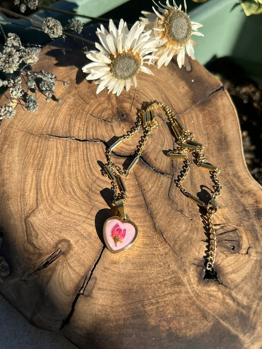 Collana Botanica Cuor di Bocciolo